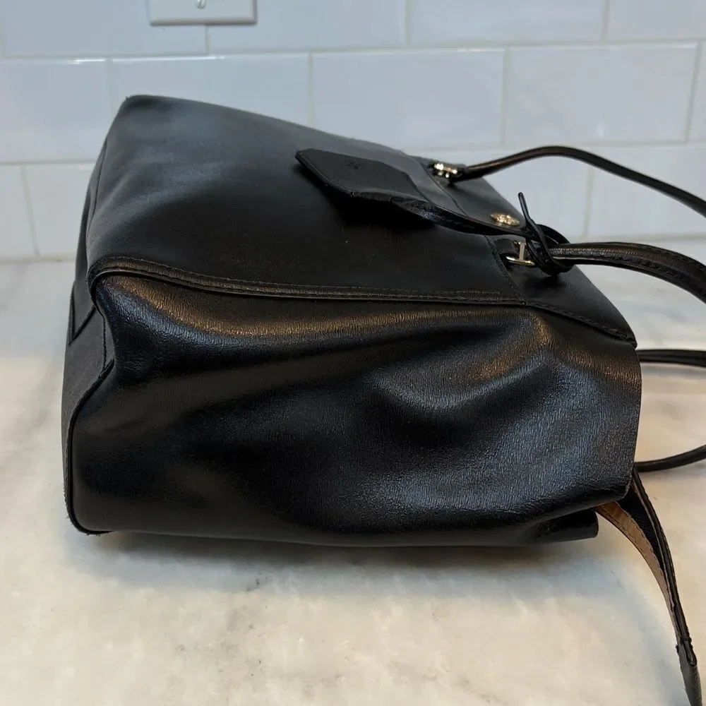 Tory Burch Bag Purse Handbag Parker Saffiano Leather Structured Tote Shoulder